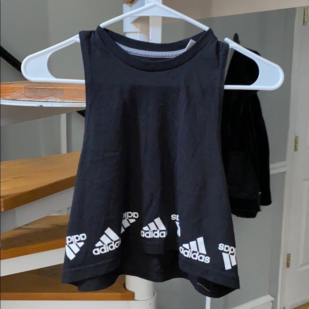 Adidas crop top black